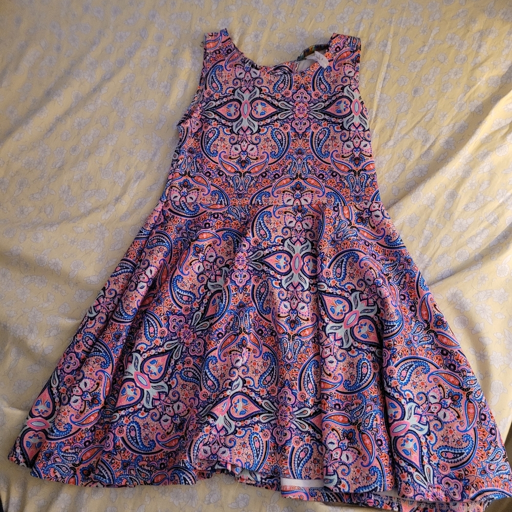 pink crush sz 6 girls paisley dress